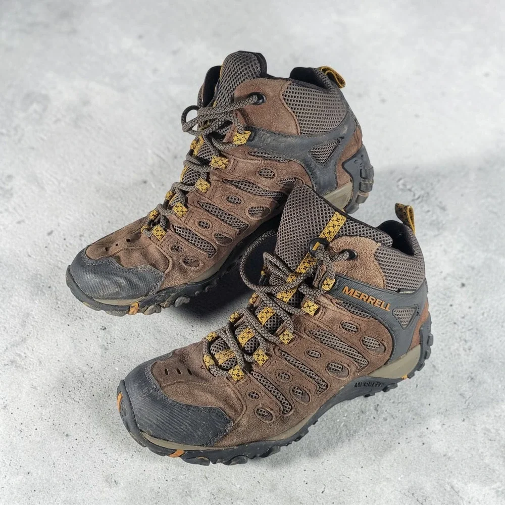 Merrell Moab Crosslander 2 Mid Waterproof Men 10 Earth Brown Hiking Boot J035717